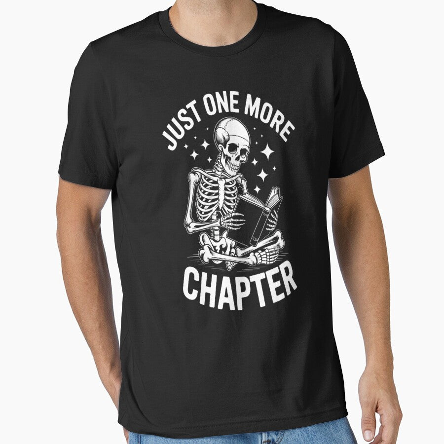 Just One More Chapter, Skeleton Reading Book by TheRetroStyle