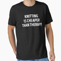 Knitting Is Cheaper Than Therapy Knitting Lover by WhistleCloset