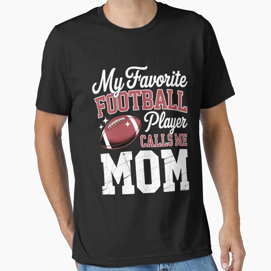 Mothers Day American Football Player Mom Sports Football by ValerieRodrigue