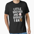 Little Brother And Biggest Fan Baseball Funny Boys Girls Kids by MichelSorour