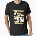 I Like To Party By Myself In A Quiet Room With A Book Shirt by catcatcatlife