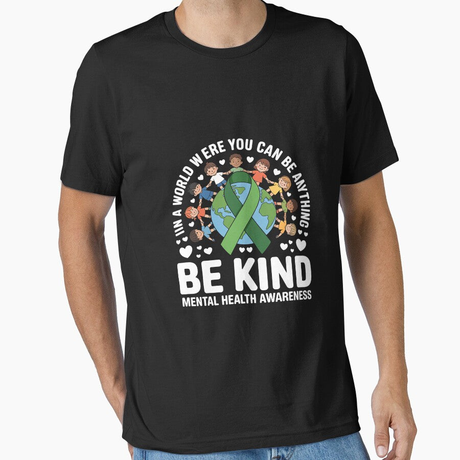 Mental Health Be Kind Kids Around World Awareness Boys Girls by TAYLOROUSDALE