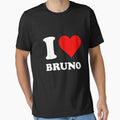 Red Heart I Love Bruno by hayesuzzia887