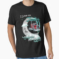 I Love my trucker to the moon and back funny truck driver vintage lover cool by elizabethdawnn
