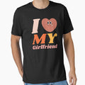 I Love My girlfriend groovy y2k 90s cute kawaii heart couple outfits by TNwandesignart