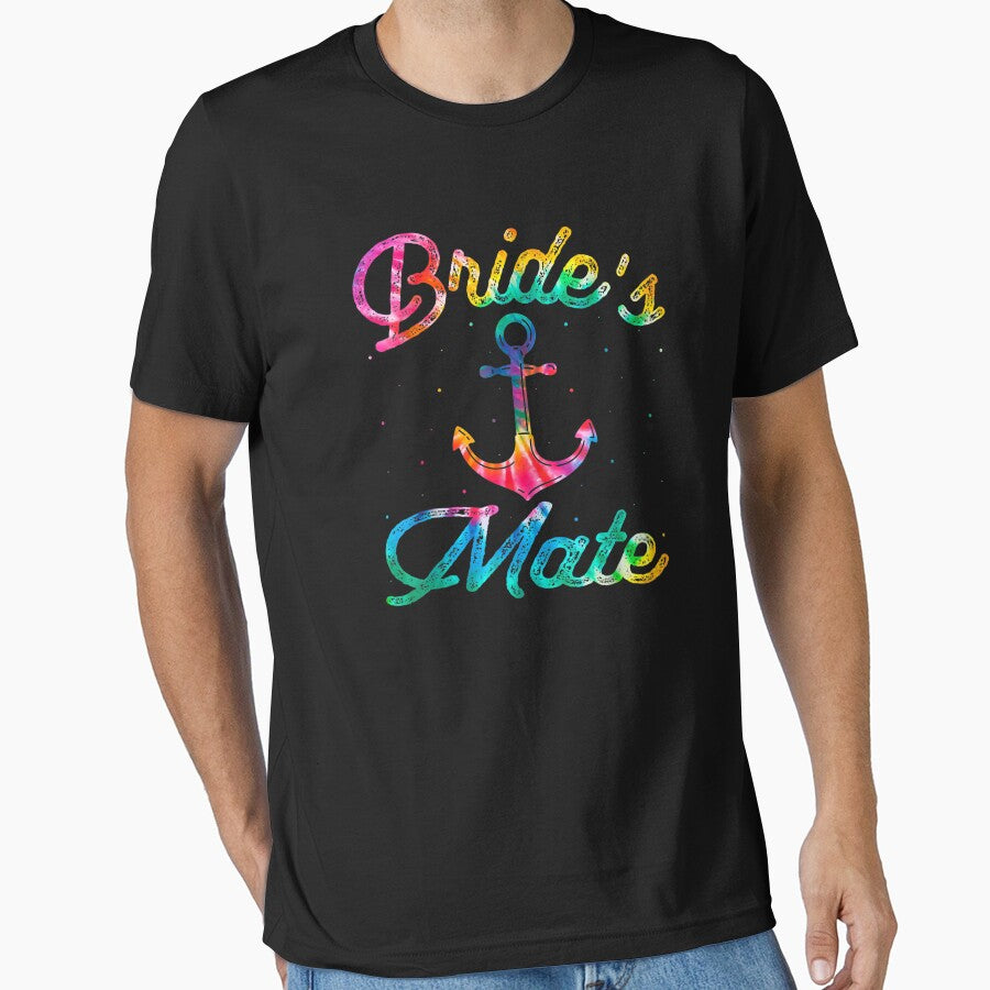 Funny Bachelorette Groom Bridesmaid Bride's Mate Tie Dye by Axelhellquis