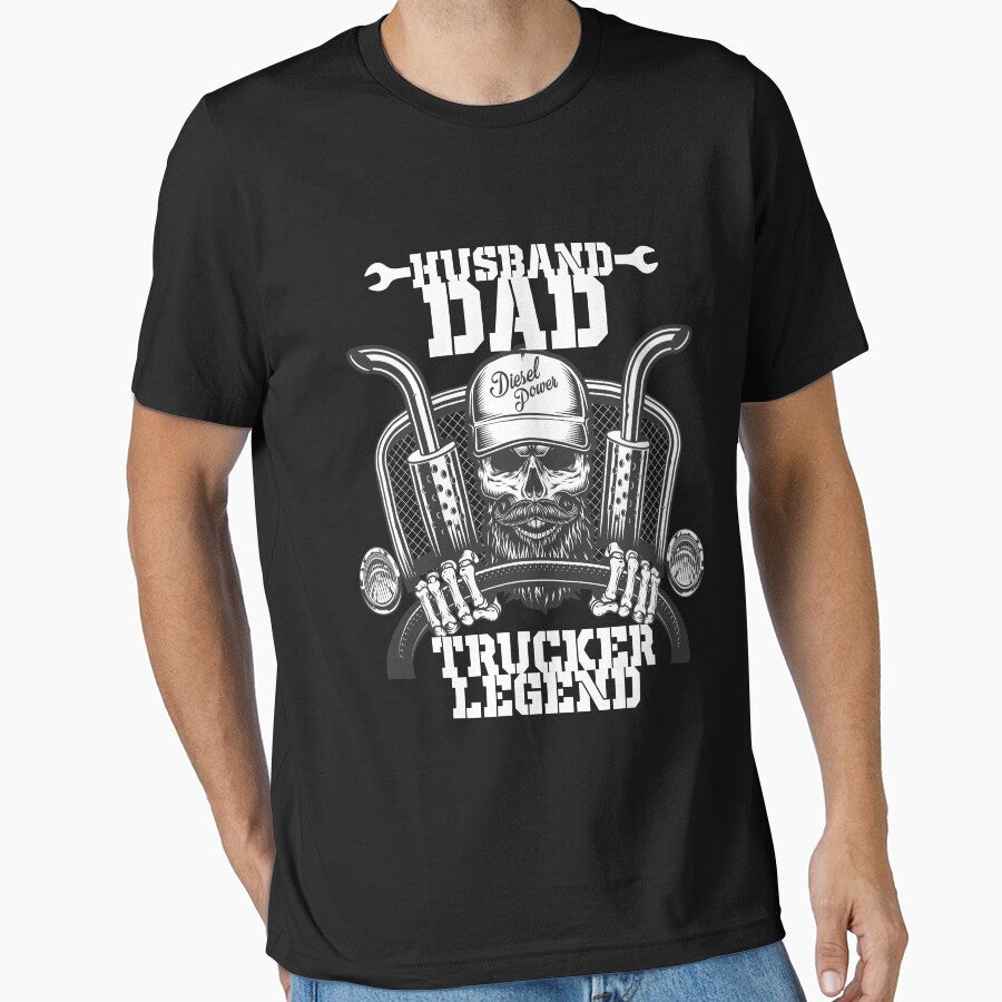 Husband Dad Trucker Legend by Opine