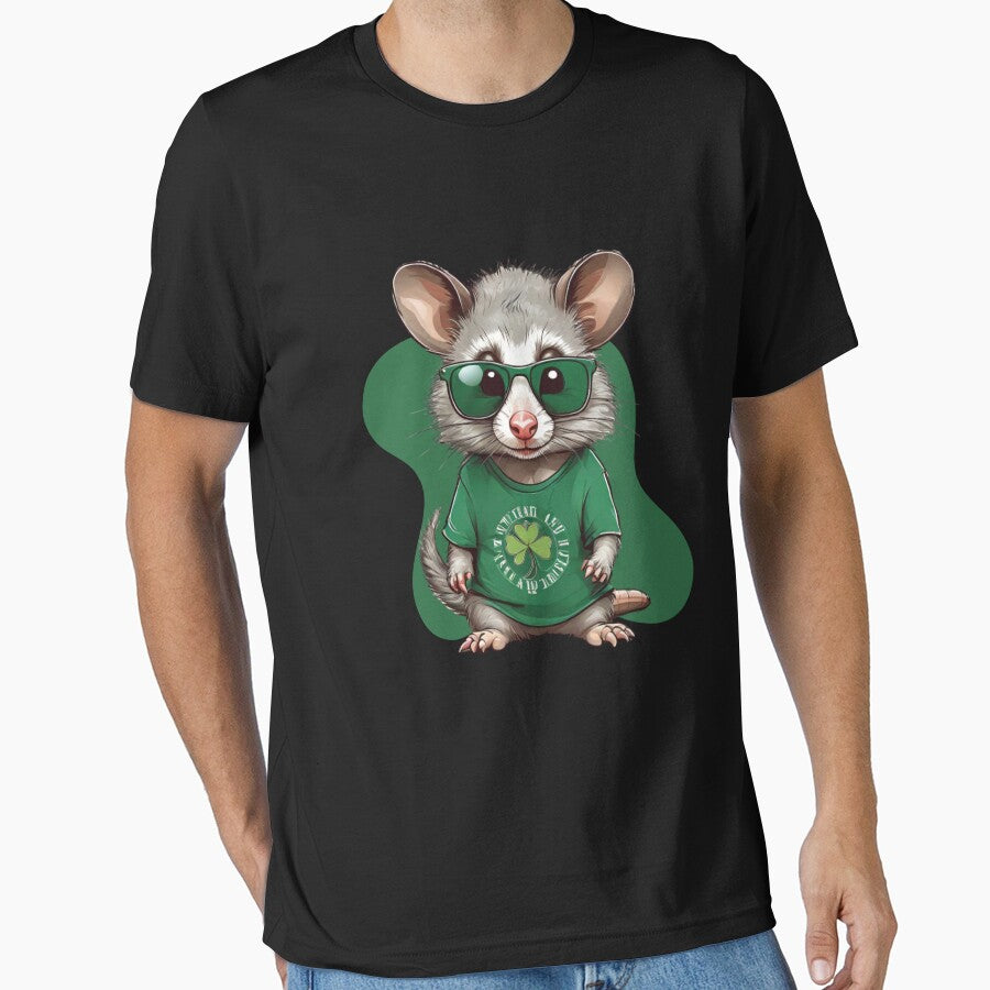 Autism Funny Rizz Em With The Tism Meme Autistic Opossum Saint Patrick's Day, Autism Opossum Irish by Design 91maji