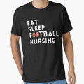 eat sleep football great gift for football and nurses by salahnewdesign