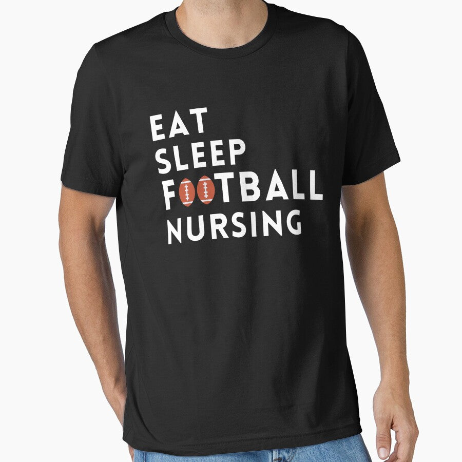 eat sleep football great gift for football and nurses by salahnewdesign