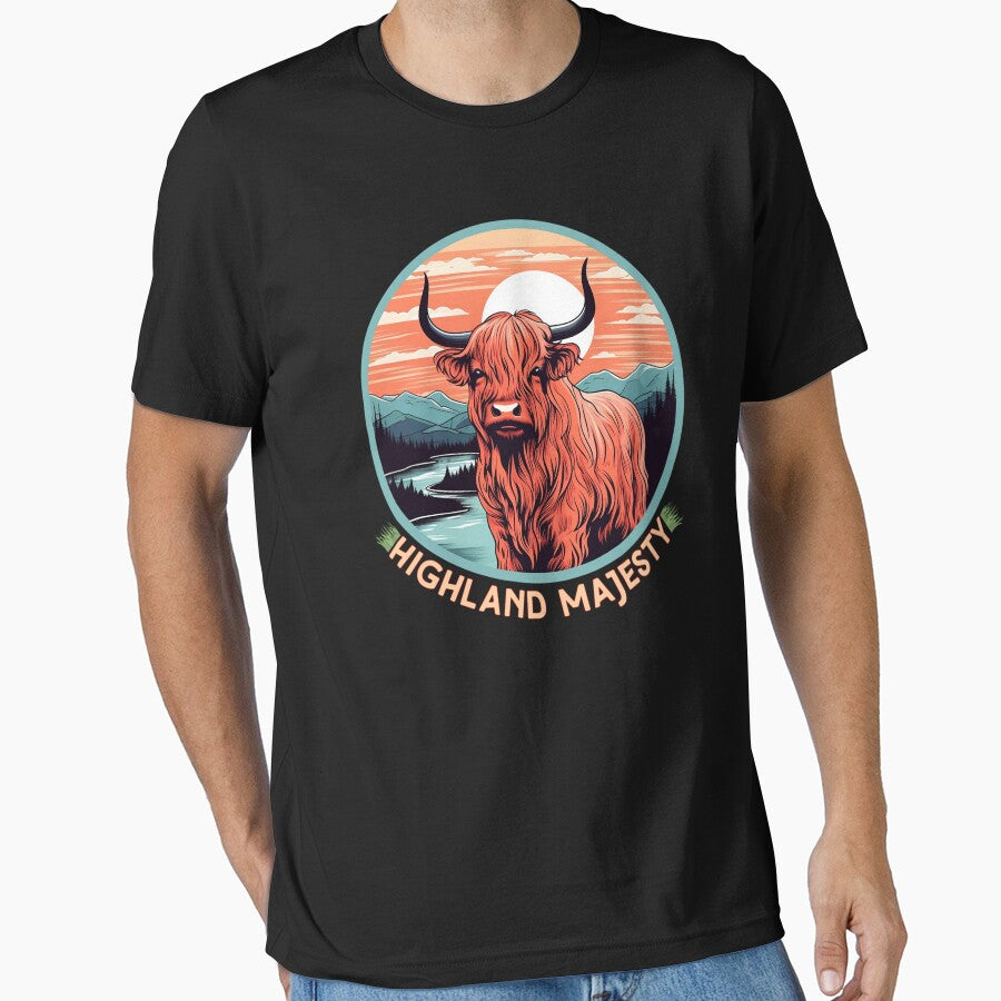 Vintage Highland cow by SidTastic