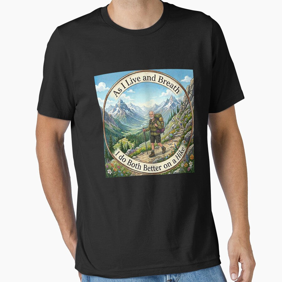 Hiking helps me to Live and Breath by Tees by geigsz