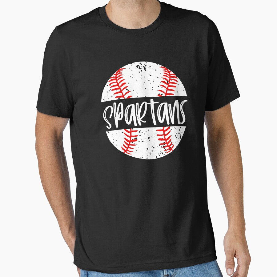 Spartans Baseball Team Mascot School Spirit Game Day by MichelSorour