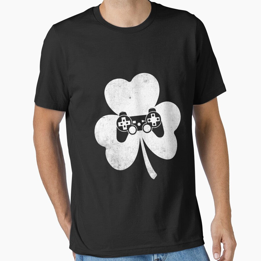 Funny St Patricks Day Sport Shamrock Video Game Lover by EdwinaEmmanoiCo