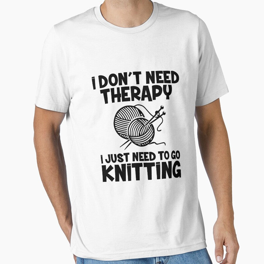 I Don't Need Therapy I Just Need To Go Knitting by JoyMoo