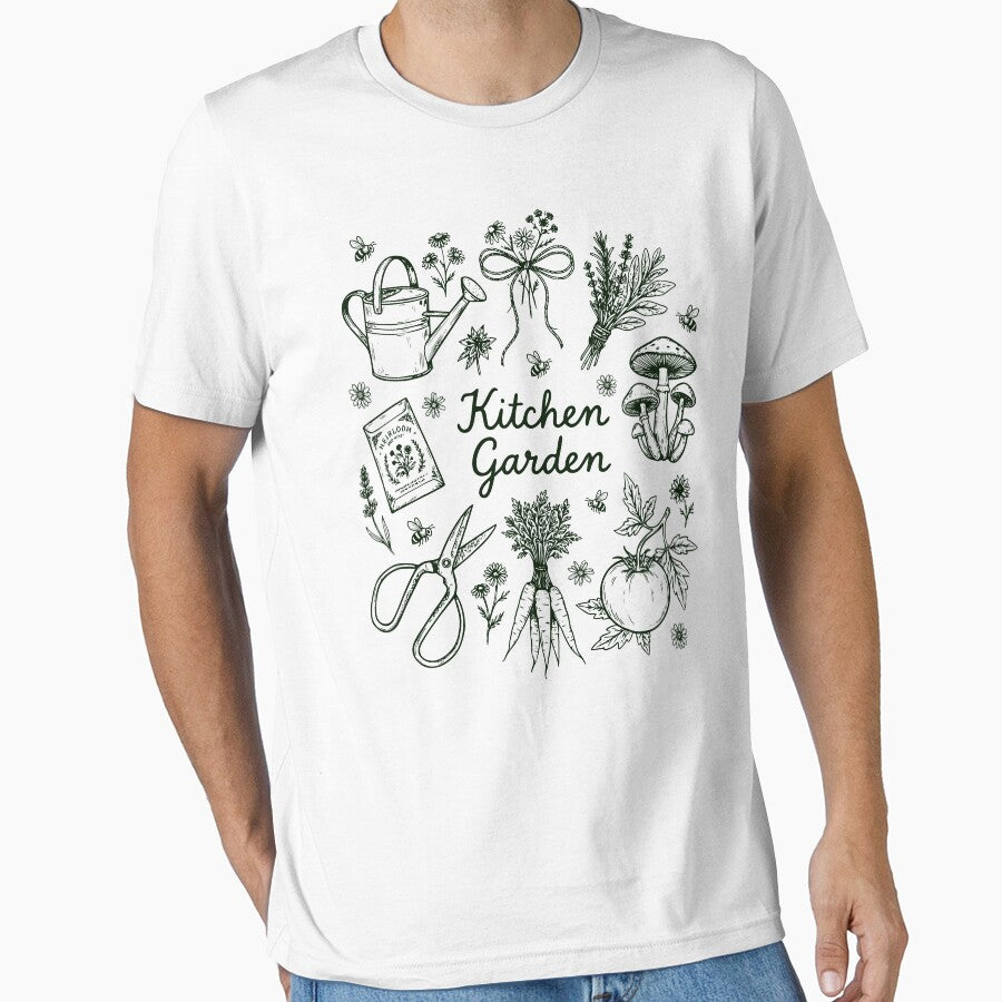 Kitchen Garden Herbs Botanical by TeeVerse27