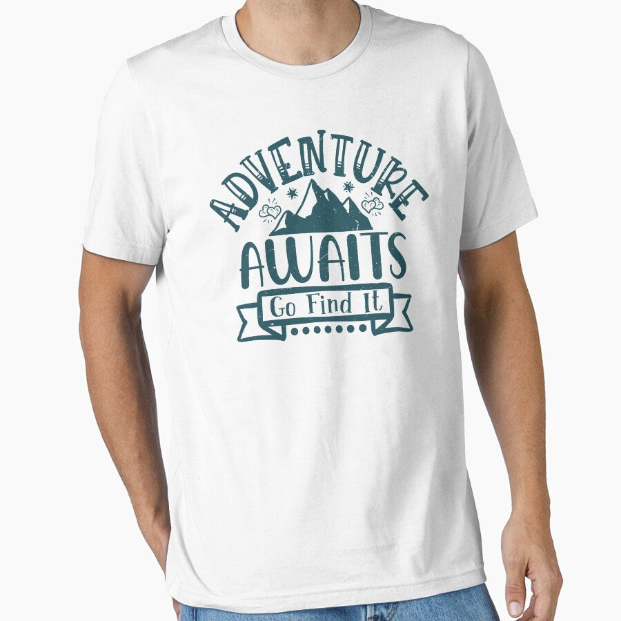 Vintage Adventure Awaits Go Find It Hiking Lover by Faiza Styles