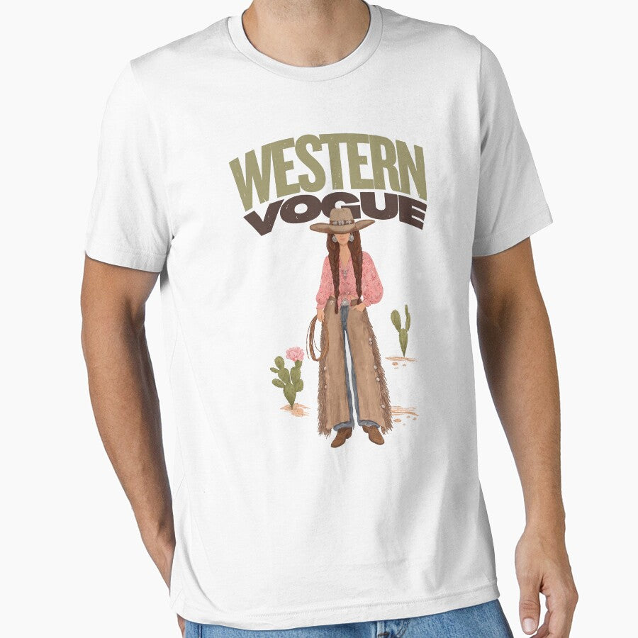 Western Vogue Cowgirl Vintage Western Aesthetic by Glow-Paw-Studio