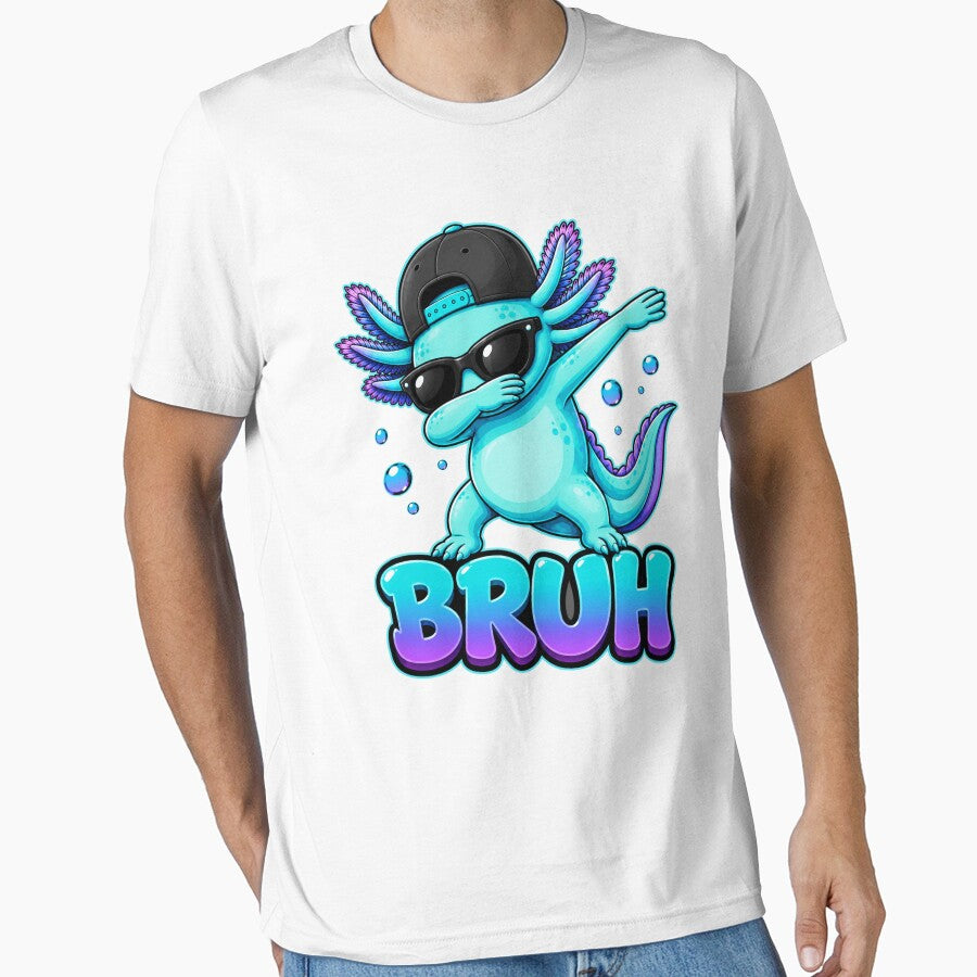 Bruh Dabbing Axolotl Funny Cool Axolotl Meme Cute Amphibian Humor by 76Valeria