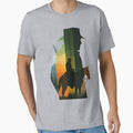 Outlaw Journey – Cowboy Silhouette Landscape Art by BearnieB