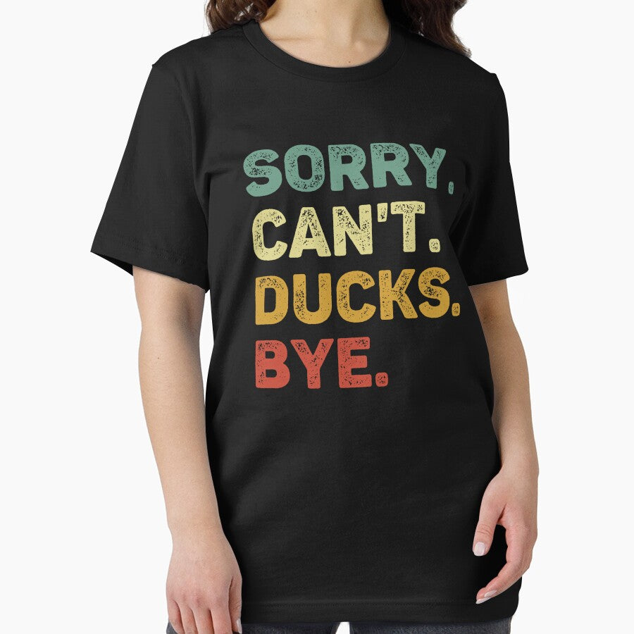 Sorry Can't Ducks Bye Retro Duck Lover by RareBunny