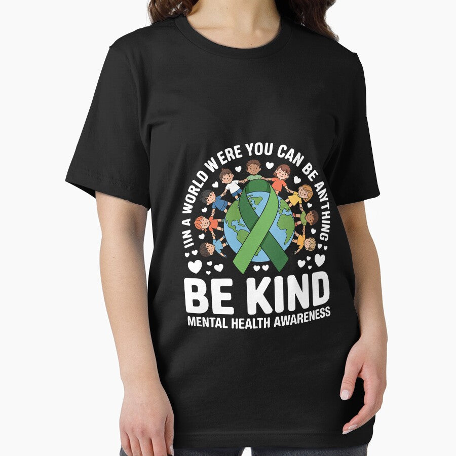 Mental Health Be Kind Kids Around World Awareness Boys Girls by TAYLOROUSDALE