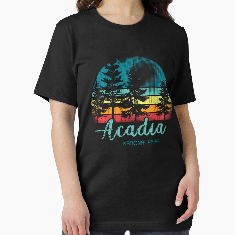Acadia National Park Pines Vintage by Gennadim