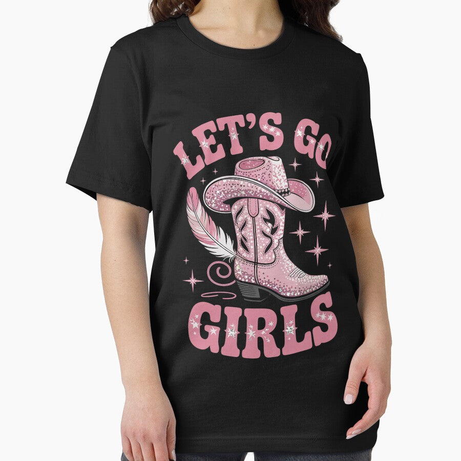 Let's Go Girls Pink Cowgirl Bachelorette Party Girls Trip by LegendsArt75