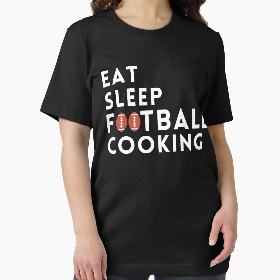 eat sleep football great gift for football and cooking by salahnewdesign