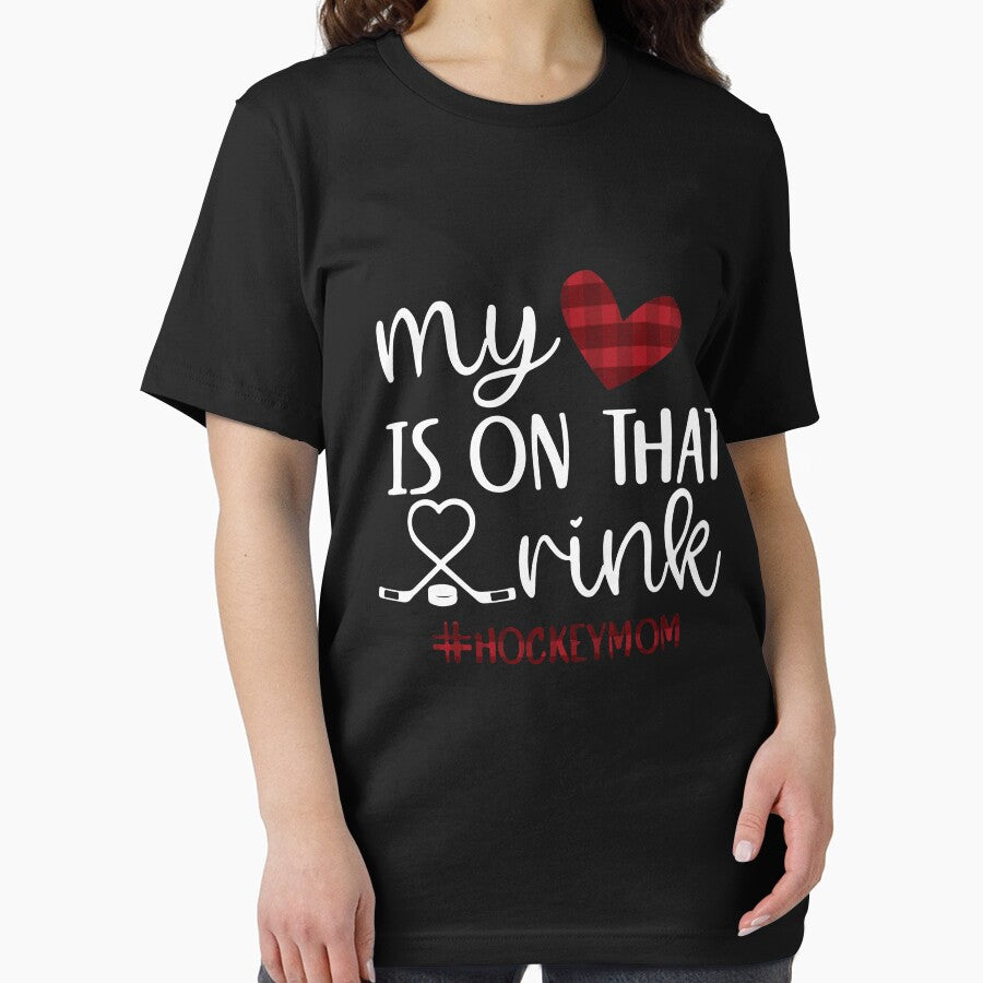 My heart is on that rink hockey mom by Urlan