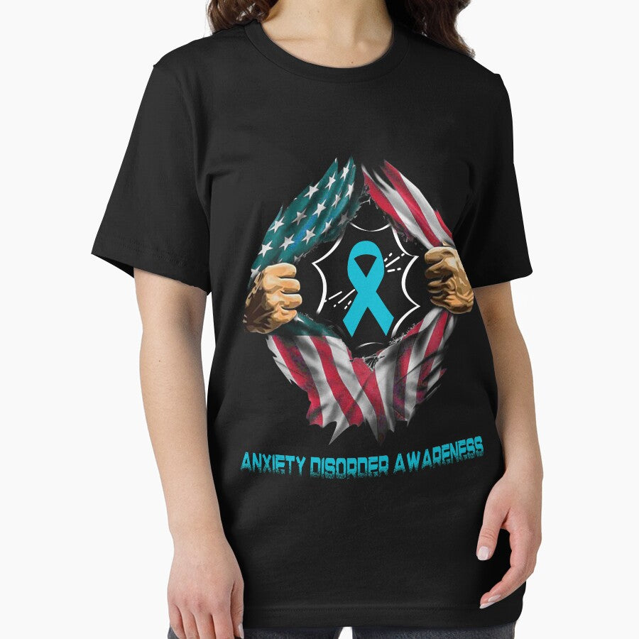 Anxiety Disorder Awareness American Flag by ArangoaStore