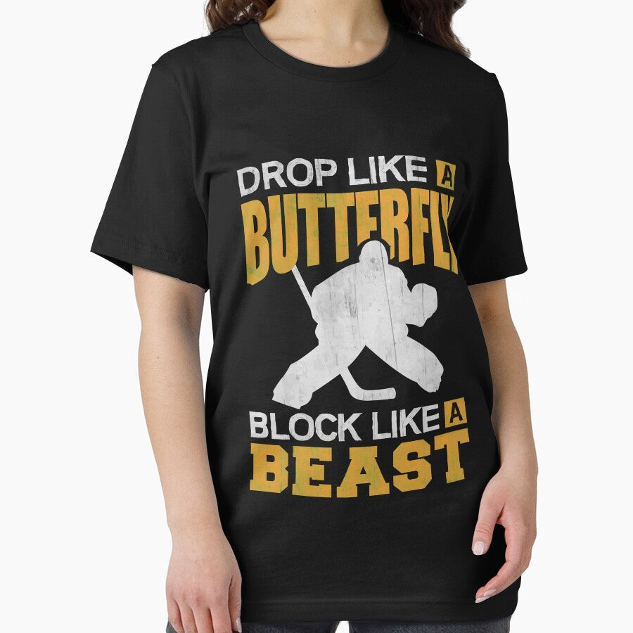 Hockey Golie Gift Block Like a Beast Hockey by Piperblue28