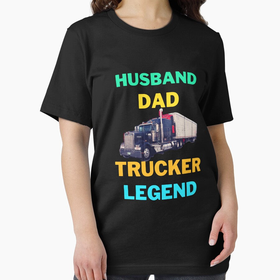 Husband Dad Trucker Legend by Echo Aesthetics