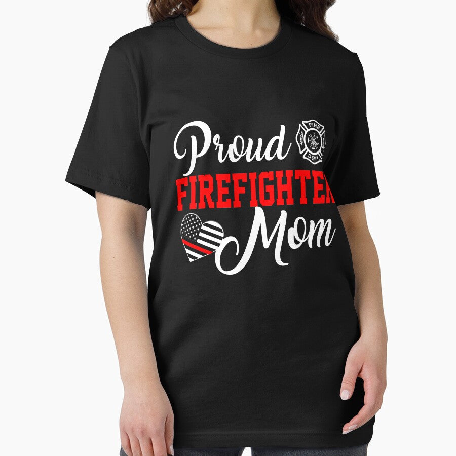 *Proud Firefighter Mom Gift for Support of Son or Daughter Fireman Proud Mother Moms Of Firemen by Simeon	 Dorelus