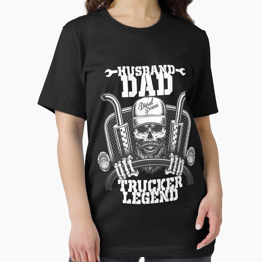 Husband Dad Trucker Legend by Opine