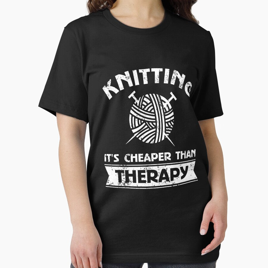 Knitting It's Cheaper than Therapy T-Shirt by Dan66