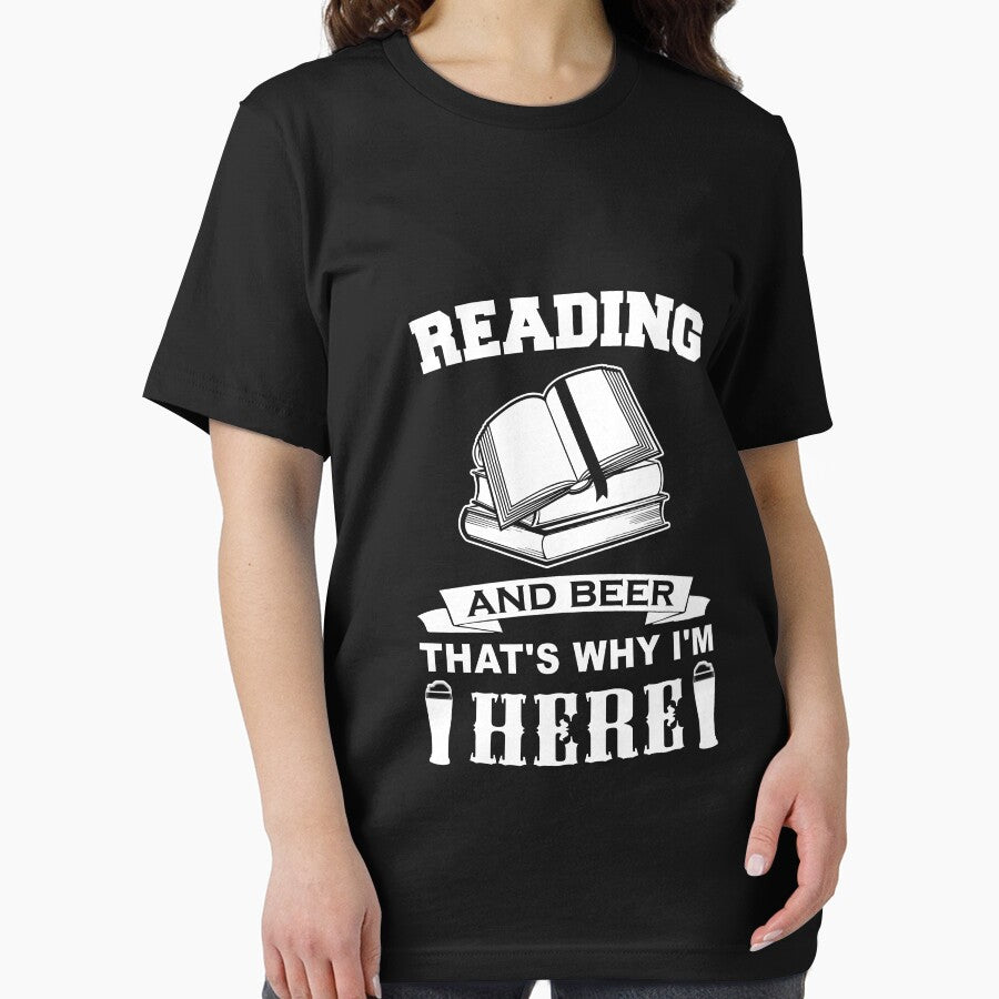 Funny Book Lover T-Shirt for Men Beer and Books Gift by Anumber1