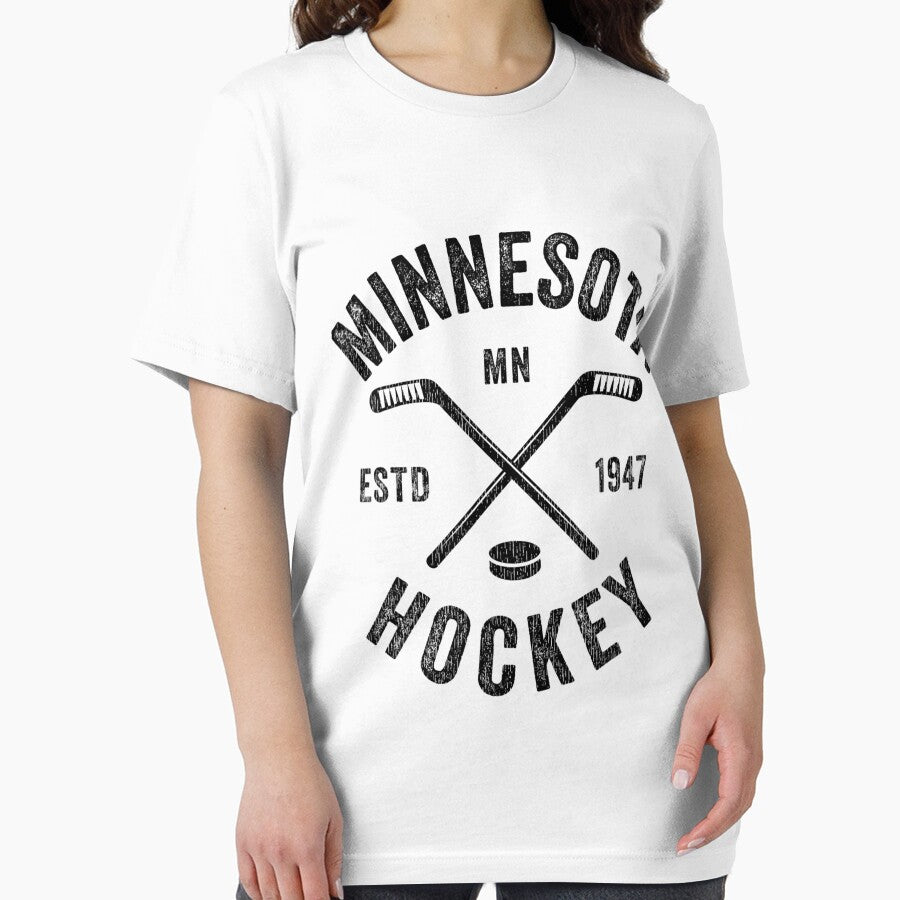 Distressed Minnesota MN Ice Hockey Sticks Vintage Gift by charylhtxra16