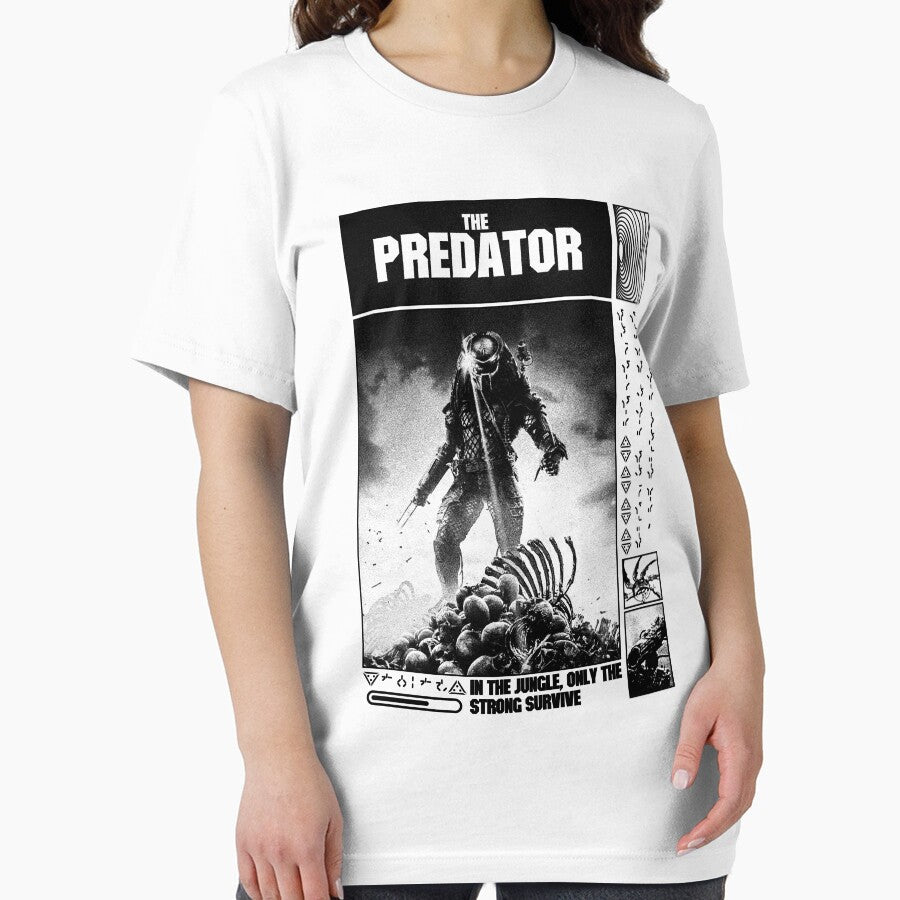 Predator, only the strongest survive, grunge design by EspiralArt Unisex