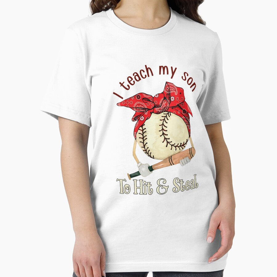 Baseball Junkie I Teach My Son To Hit And Steal Baseball Mom by MichelSorour