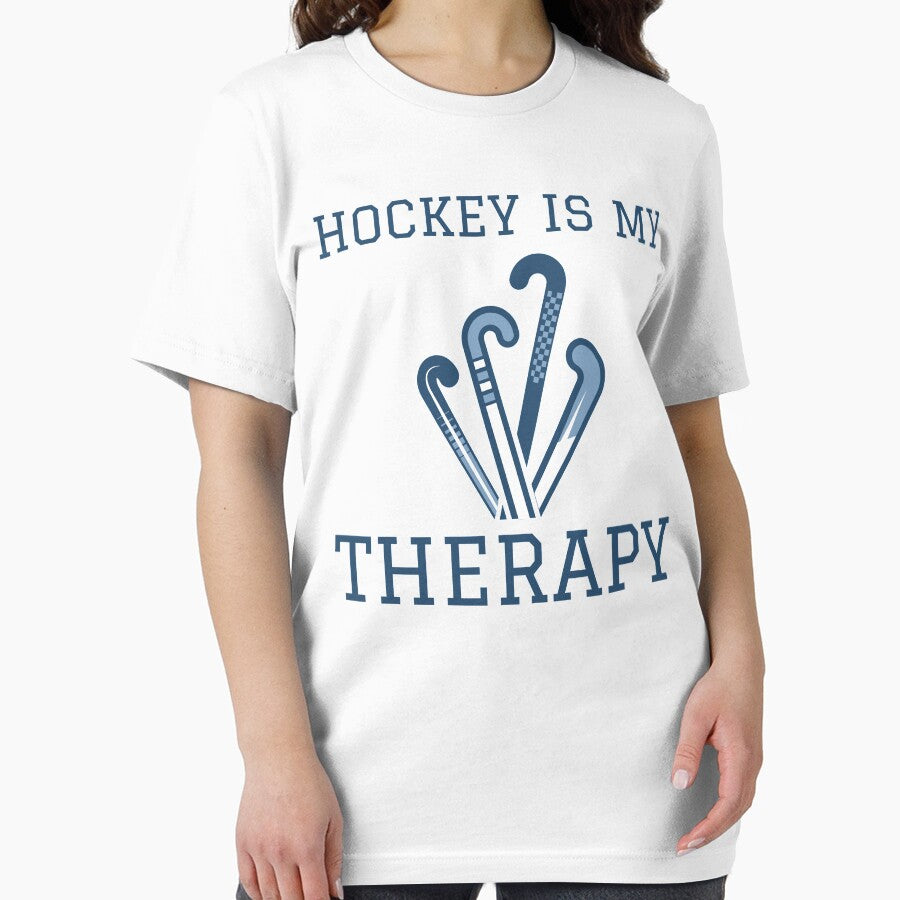 Hockey Is My Therapy Gift For Hockey Lovers by BigJackTees