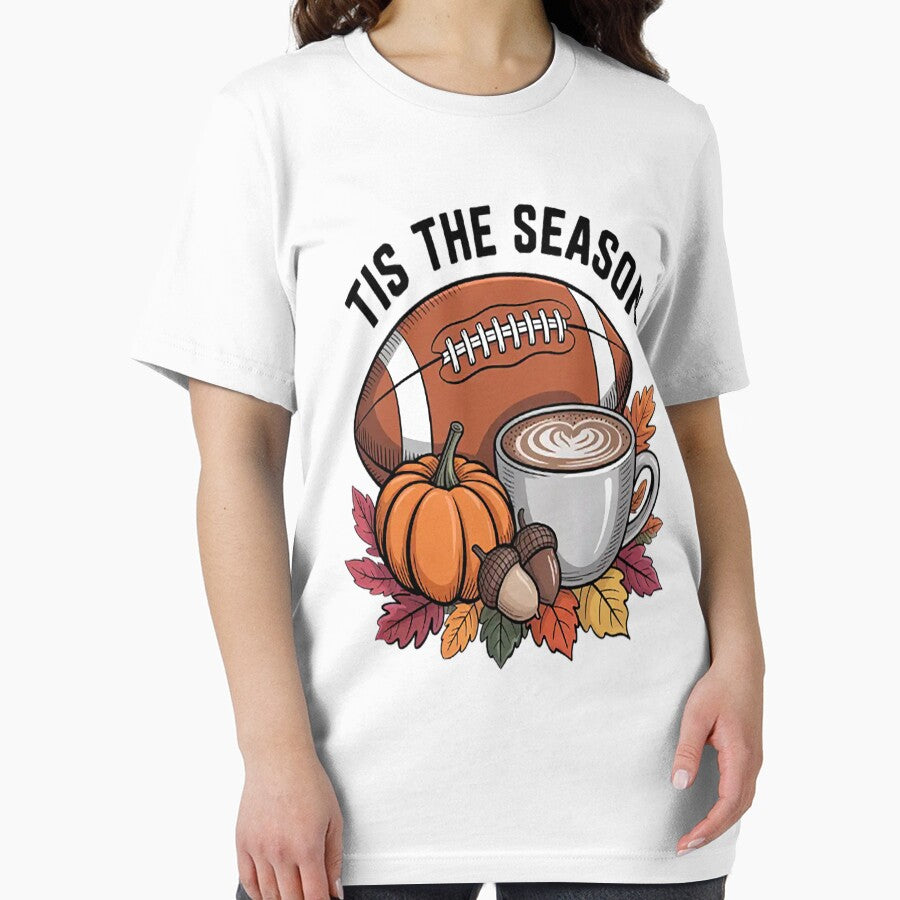Tis The Season Fall Football Cozy Autumn and Coffee by TheRetroStyle