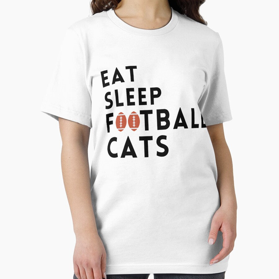 eat sleep football great gift for football and cats by salahnewdesign
