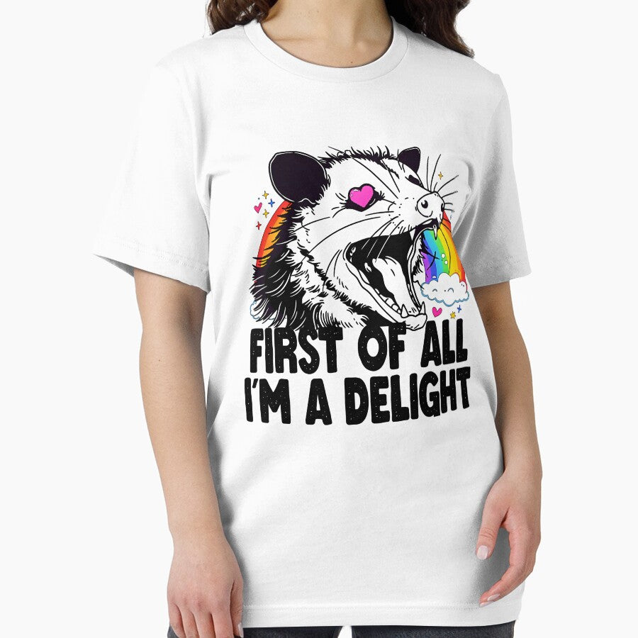 First Of All I'm A Delight Sarcastic Angry Opossum by gear-posters