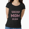 Proud BELGIUM Mom Soccer World Cup USA T-Shirt 2026 | Gift for Mom | Soccer Life Shirt by Mama ink co.