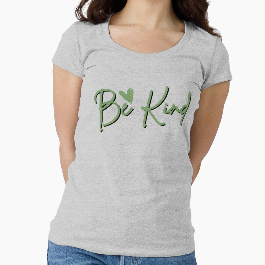 Be Kind green front Shirt, Be Kind Shirt, Be Kind T Shirt Inspirational Shirt, Be Kind, Kind TShirt, Be Kind Tee, Positive Quote Mom Graphic Tee Women by Wonaso art