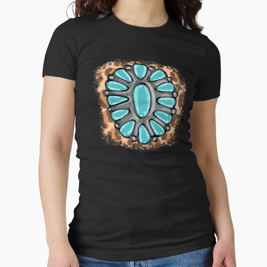 Turquoise Leopard by mbstickerco20