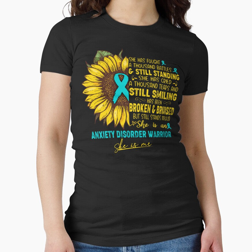 Anxiety Disorder Awareness - She is An Anxiety Disorder Warrior SHE IS ME by ArangoaStore