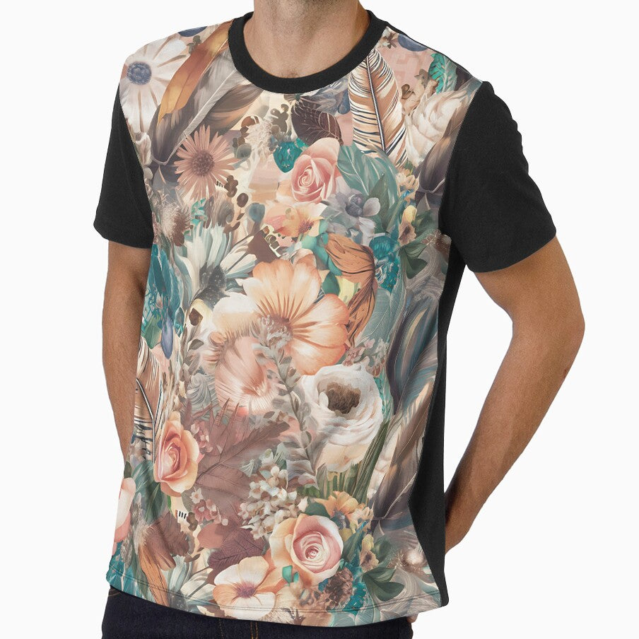 Boho Chic Western Floral Design – Vintage Cowgirl Wildflower Print – Rustic Country Aesthetic for Trendy Apparel & Accessories by CoastalEmp