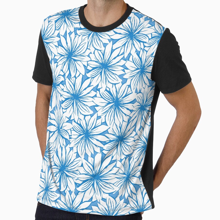 Blue Sketchy Floral by Studio-C2